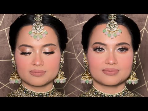 Evening bridal makeup Tutorial by @Manveenmakeovers #makeup #makeuptutorial #bridalmakeup #shorts