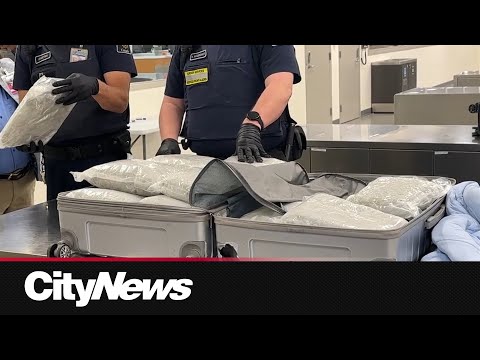 YouTube video thumbnail: Border Agents Confiscate $1.2 Million in Cannabis at Calgary International Airport