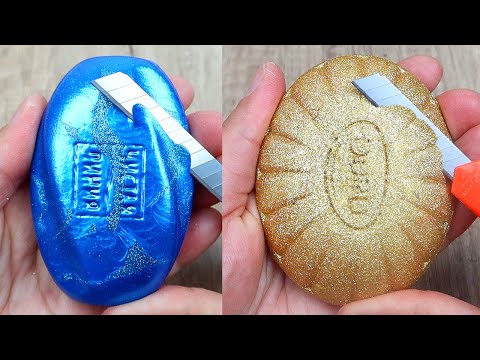 Relaxing Soap Cutting ASMR. Satisfying Soap and lipstick cutting. Corte de jabón - 989