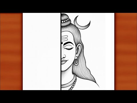 How to draw easy mahadev drawing  l shiva bhagwan drawing | Chitra | Drawing Pictures | Lavi Arts