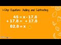 Mastering 1-Step Equations: Addition and Subtraction