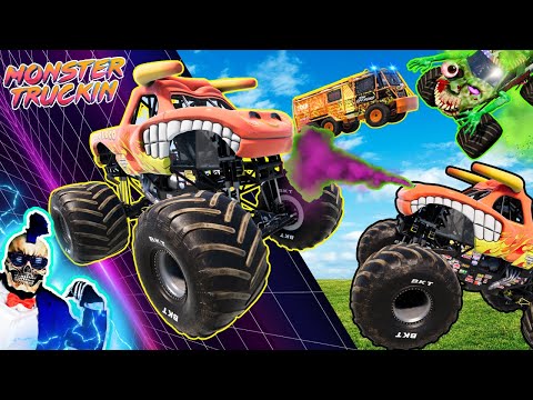 Monster Jam INSANE Racing, Freestyle and High Speed Jumps #88 | BeamNG Drive | Grave Digger