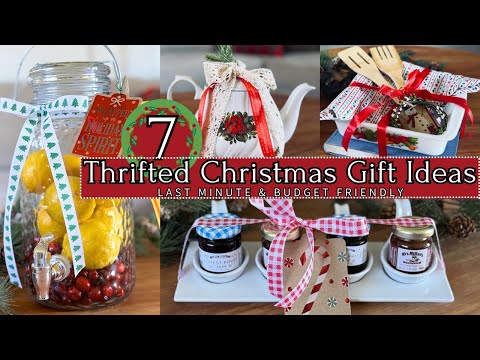 Last Minute Thrifted CHRISTMAS DIY Gift Ideas