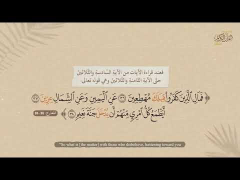 سورة المعارج | وأن أتلو القرآن