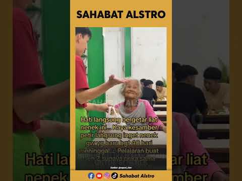 NENEK-NENEK GAK PUNYA UANG Cuman Bisa Lihatin Orang-orang Lagi Makan Buka Puasa