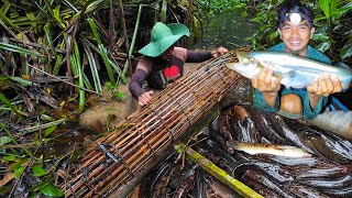 PANEN BERBURU PERANGKAP SAAT MUSIM SURUT DI RAWA & BERMALAM DI RAKIT MENCARI IKAN SUNGAI YANG BESAR
