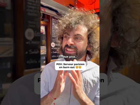 Bim un groupe 😩#serveur #restauration #cuisine #terrasse #burnout #humour #sketch #pourtoi