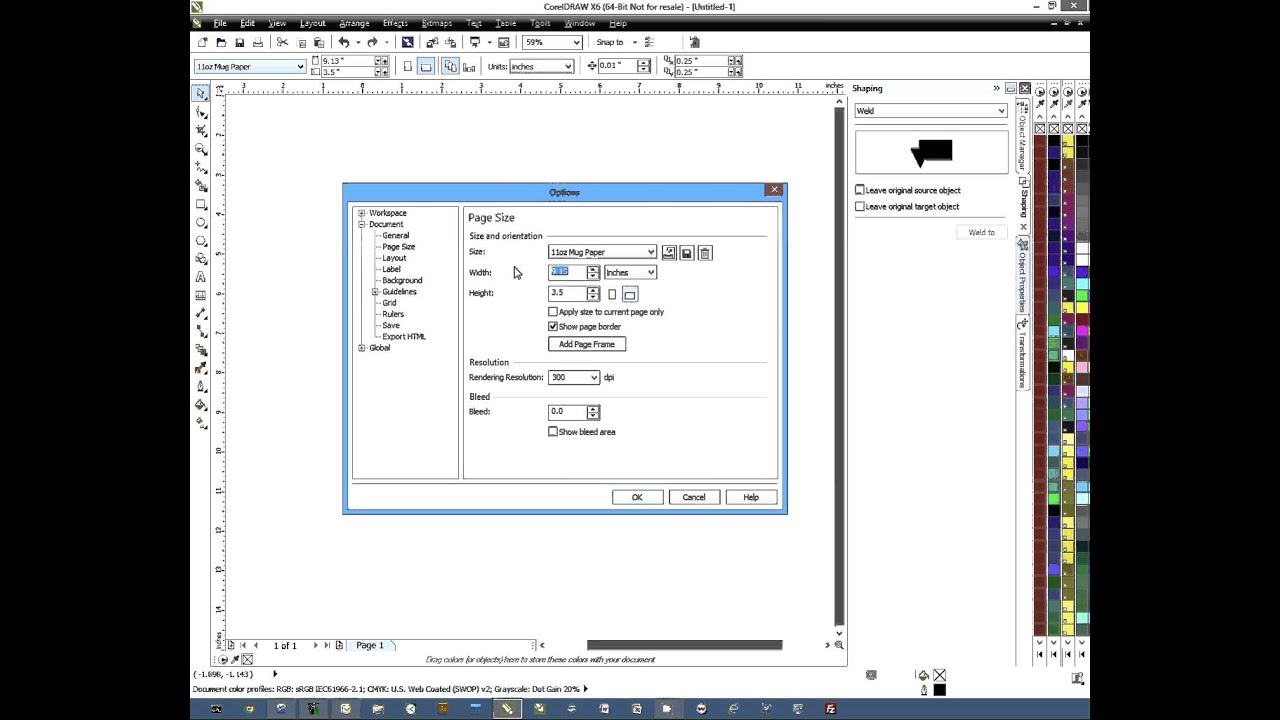 Click to watch the Making Custom Canvas Sizes in CorelDRAW video