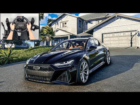 Audi RS7 Sportback | The Crew Motorfest | Steering Wheel Gameplay