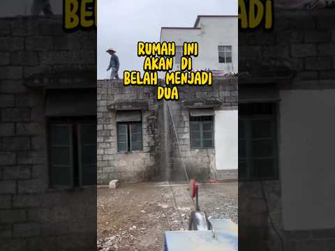 PROSES MEMBELAH BANGUNAN RUMAH MENJADI 2 #construction #konstruksi #trending