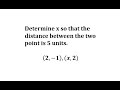 Understanding the Distance Formula and Solving Quadratic Equations