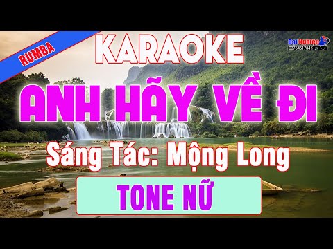 Anh Hãy Về Đi St Mộng Long Karaoke Tone Nữ Nhạc Sống Rumba Cực Hay || Karaoke Đại Nghiệp