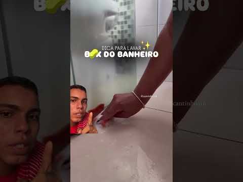 Como limpar o box do banheiro