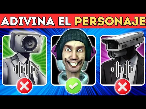 Adivina El Personaje De Skibidi Toilet😀🚽Speakerman🔈Camera Man📷 Tv Woman📺 Titan Speakerman❤️