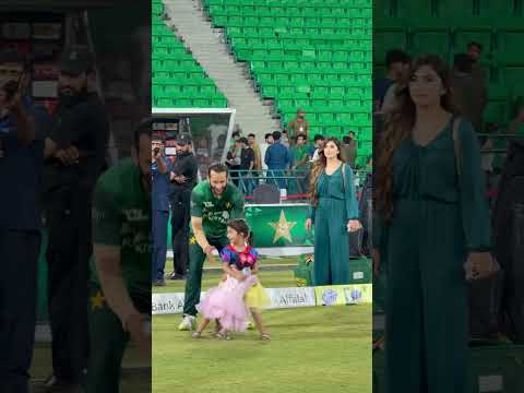 #HassanAli & His wife after match winning againts Bangladesh #pslx  #pakvsban