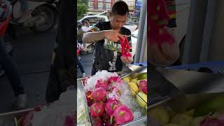 Amazing Dragon Fruit Cutting Skills   Thai Street Food