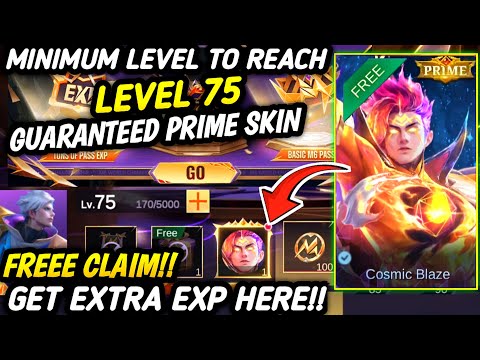 HOW TO REACH LEVEL 75 M6 PASS & CLAIM PRIME SKIN EASILY (Tips & Tricks) - MLBB