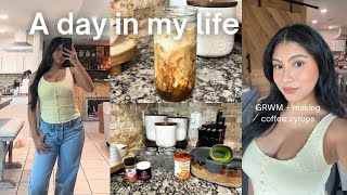 A day in my life☀️ GRWM, coffee syrups, cozy day