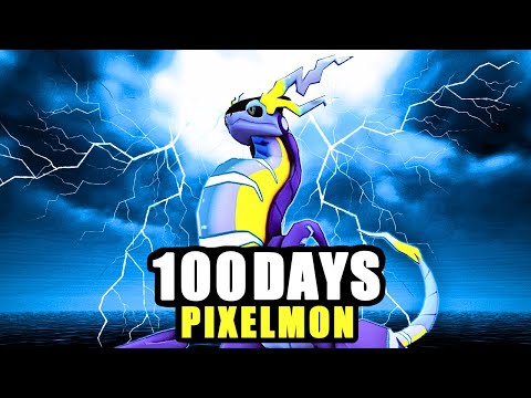 I Spent 100 Days Getting A LEGENDARY Team in Minecraft Pixelmon!