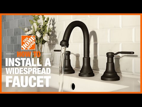 How To Install A Widespread Faucet - How To Replace 3 Hole Bathroom Faucet