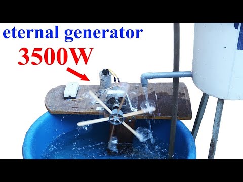 TURN FAN into PERMANENT WATER POWERED GENERATOR