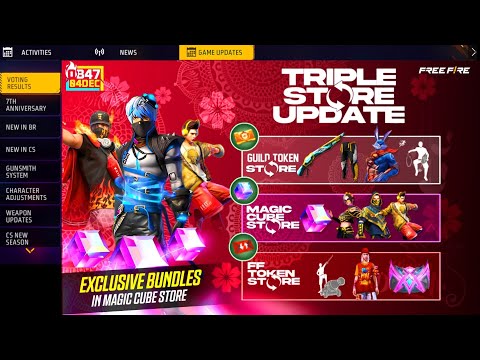 OB47 Tripal Store Update🔥🤯| Winter Event 2024 , Next Evo Bundle|Free Fire New Event | Ff New Event