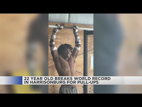 YouTube video thumbnail: 22-Year-Old Valley Man Breaks Guiness Record for Most Pull-Ups in 24 Hours