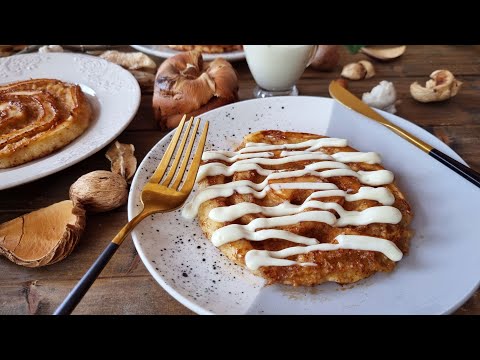 Cinnamon roll pancakes: δύο αγαπημένες απολαύσεις σε ένα λαχταριστό πιάτο!