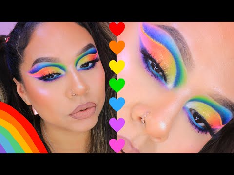 LOOK PRIDE…. MAQUILLAJE ARCOÍRIS