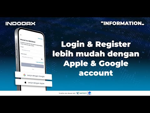 Cara Mudah Register & Login INDODAX Account dengan Apple & Google Account Via Web