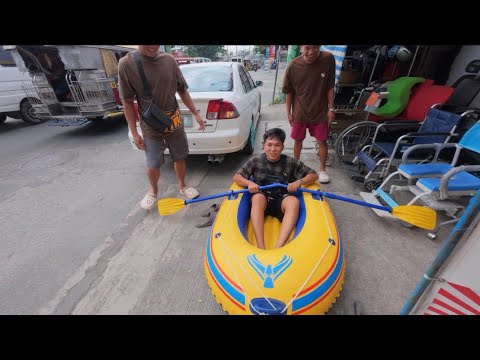 Bumili kami ng inflatable boat pang fishing ni baron