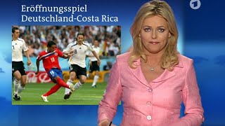 Tagesschau vor 20 Jahren, 09.06.2006 - Eva Herman; Eröffnung der Fußball-WM 2006 in Deutschland