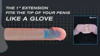 video Realistický prodlužovací návlek na penis zvětší o 2,5 cm