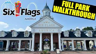 Six Flags America Full Park Walk Through 2025