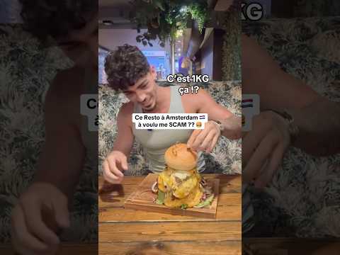 1KG? Burger Challenge 🍔🇳🇱 #foodchallenge #burger #défi #challenge #dégustation #mukbang