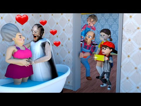 Granny Scary Teacher 3D vs Grandpa vs Love Story in Granny House : Scary Teacher 3D 5 Time Challenge