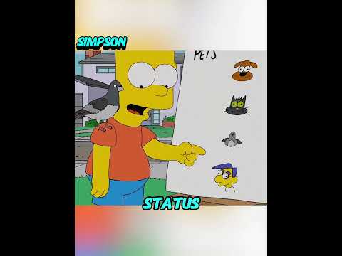 Bart tames a bird and Homer builds it a home #anime #animerecap #TheSimpsons