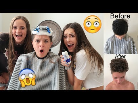 Brock gets a CURLY perm!!! 😱 | Brock and Boston