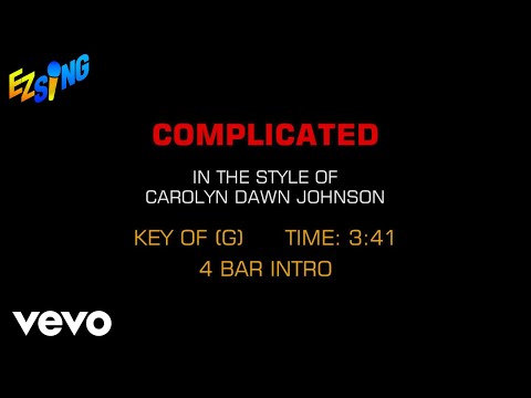 Carolyn Dawn Johnson – Complicated (Karaoke)