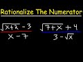 Rationalizing Numerators and Denominators