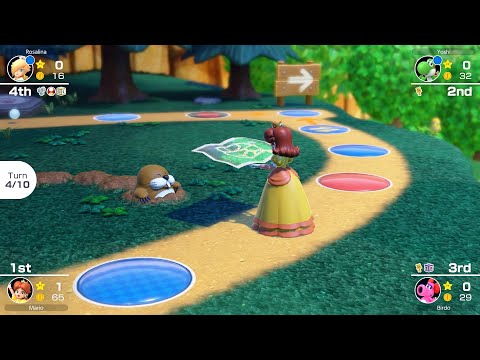 Mario Party Superstars #1080 Woody Woods Daisy vs Rosalina vs Yoshi vs Birdo