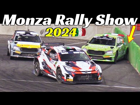 Monza Rally Show 2024 - Sabato/Saturday Highlights - Max Attack, Top Speed, Flat-Out & Close-Calls!