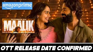 Maalik Ott Release date | Maalik Movie OTT Release Update | Maalik Ott Update | Amazon Prime Video |
