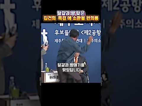 달걀과 뺨 맞은 김건희 특검에 소환될 #원희룡