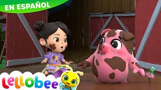 Diversión en el lodo con Ella 💦🌧️ Caricaturas - Canciones Infantiles 🎵 | Lellobee