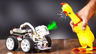 Wow This toy can Recognize my rubber chicken