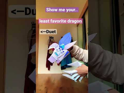 Paper dragon puppet challenge✨#paberdragons #art #shorts
