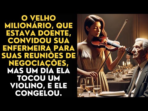 O Velho milionário, que estava doente, convidou sua enfermeira para suas reuniões de negociações...