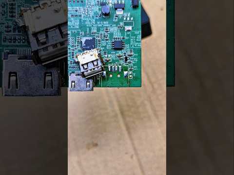 how to remove smd usb socket with soldering iron #desoldering #tips #usb #port