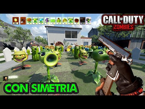 PLANTAS VS ZOMBIES CON SIMETRÍA CUSTOM ZOMBIES ÉPICO CON FINAL | BLACK OPS 3 ZOMBIES